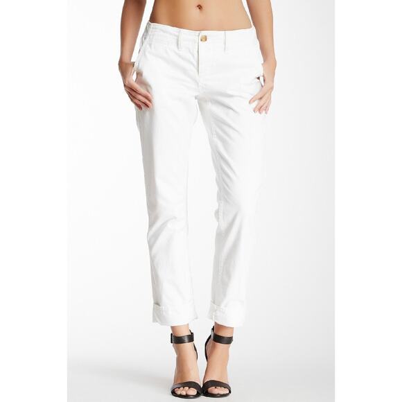 True Religion | Jordan Boyfriend White Button Fly Mid Rise Straight Leg Pants - Picture 10 of 10